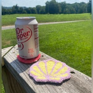 Handmade Sea Shell Mug Rug